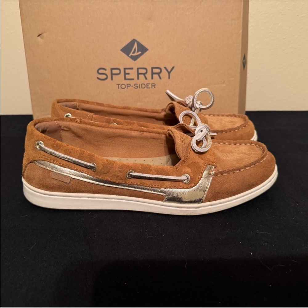 Sperry | Women’s Starfish Boat Shoe in Cheetah Tan Size 8.5